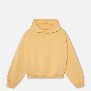Yellow Hoodie with Embroidered Logo